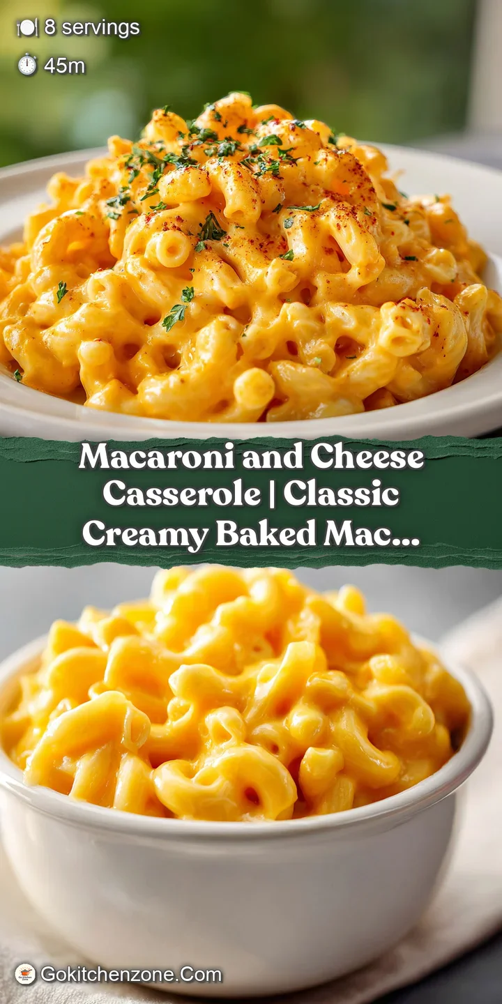 Close-up of cheesy macaroni casserole. Bubbling golden crust with gooey, creamy pasta underneath, promising ultimate comfort.