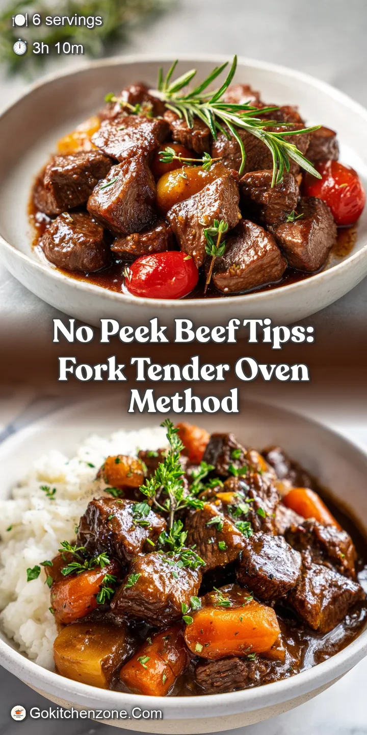 Close-up of glistening, savory beef tips swimming in a deep brown gravy, hinting at a warm, comforting meal.