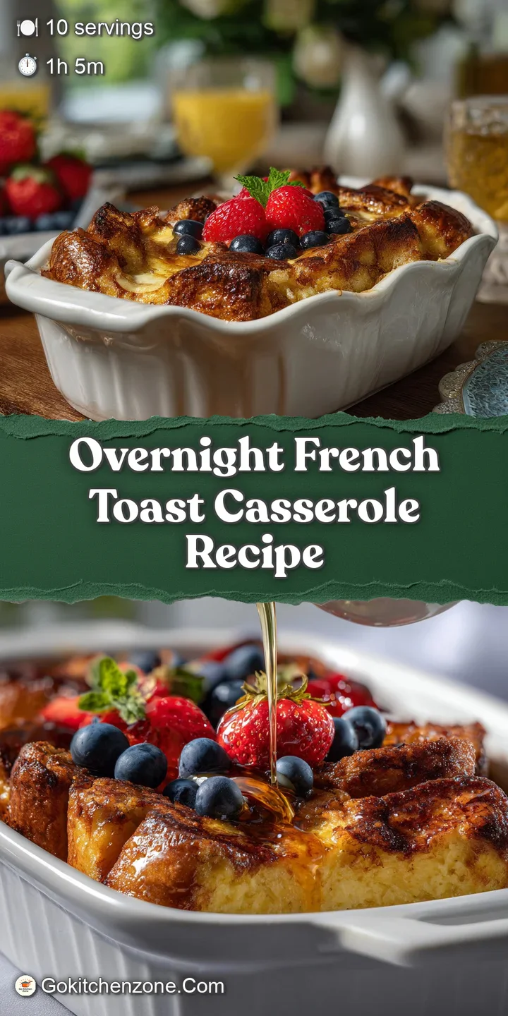 Close-up of bubbly, caramelized French toast casserole with visible cinnamon swirls and a tempting, slightly crisp edge.