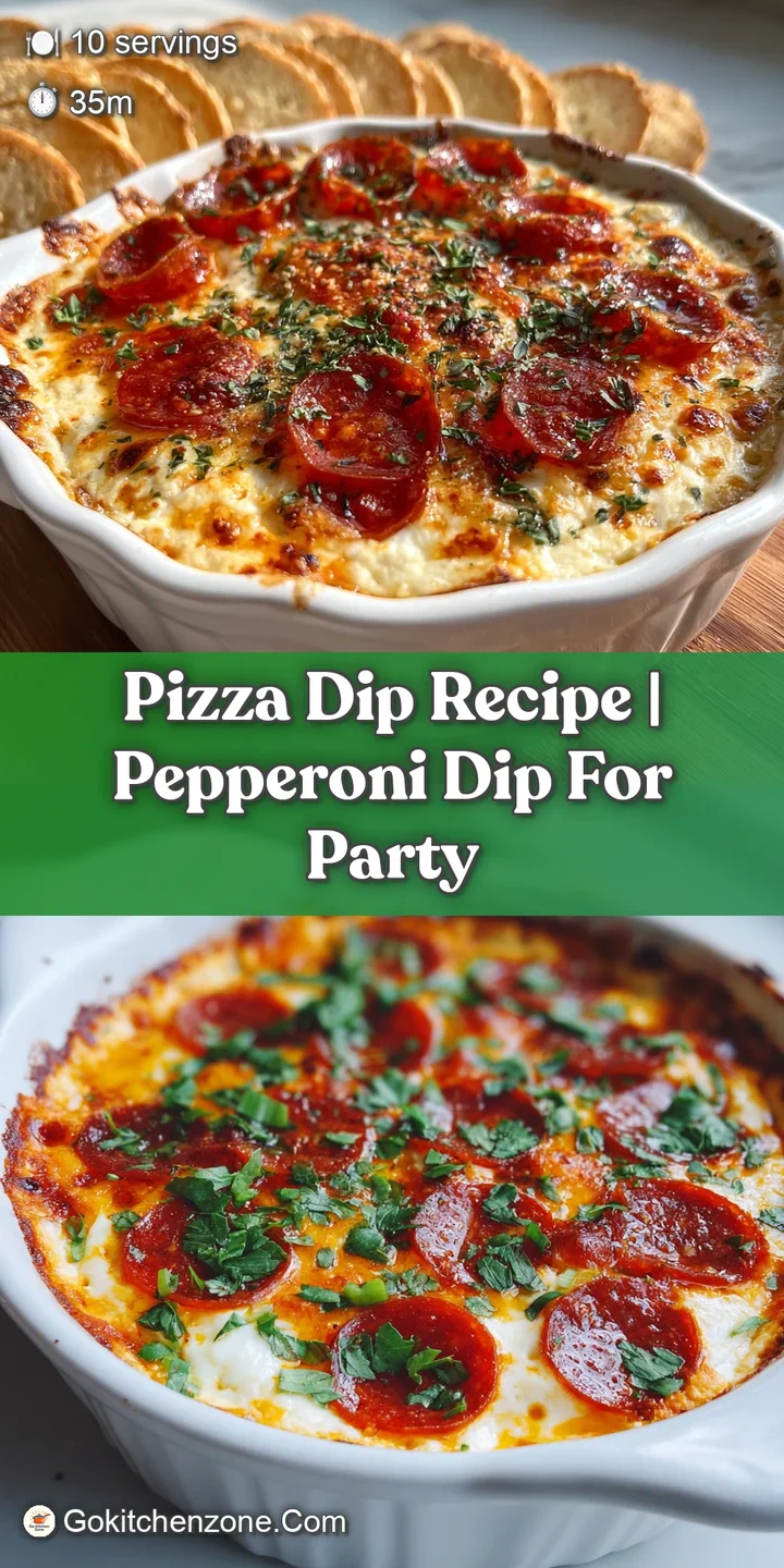 Close-up of a hot, cheesy pizza dip with melted mozzarella and pepperoni, showcasing the bubbling surface and inviting tex...