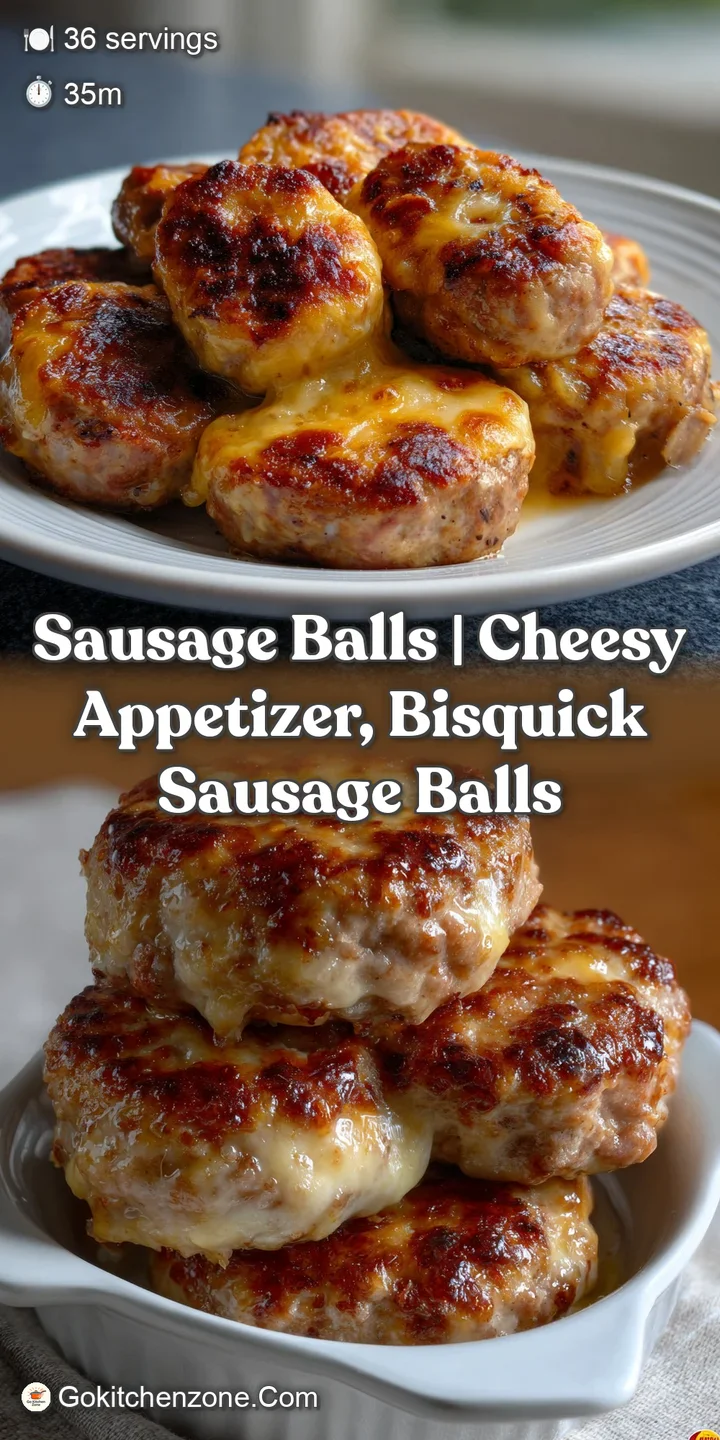 Close-up of a single sausage ball, showcasing the crispy, textured exterior and savory aroma. A comforting dish, inviting ...