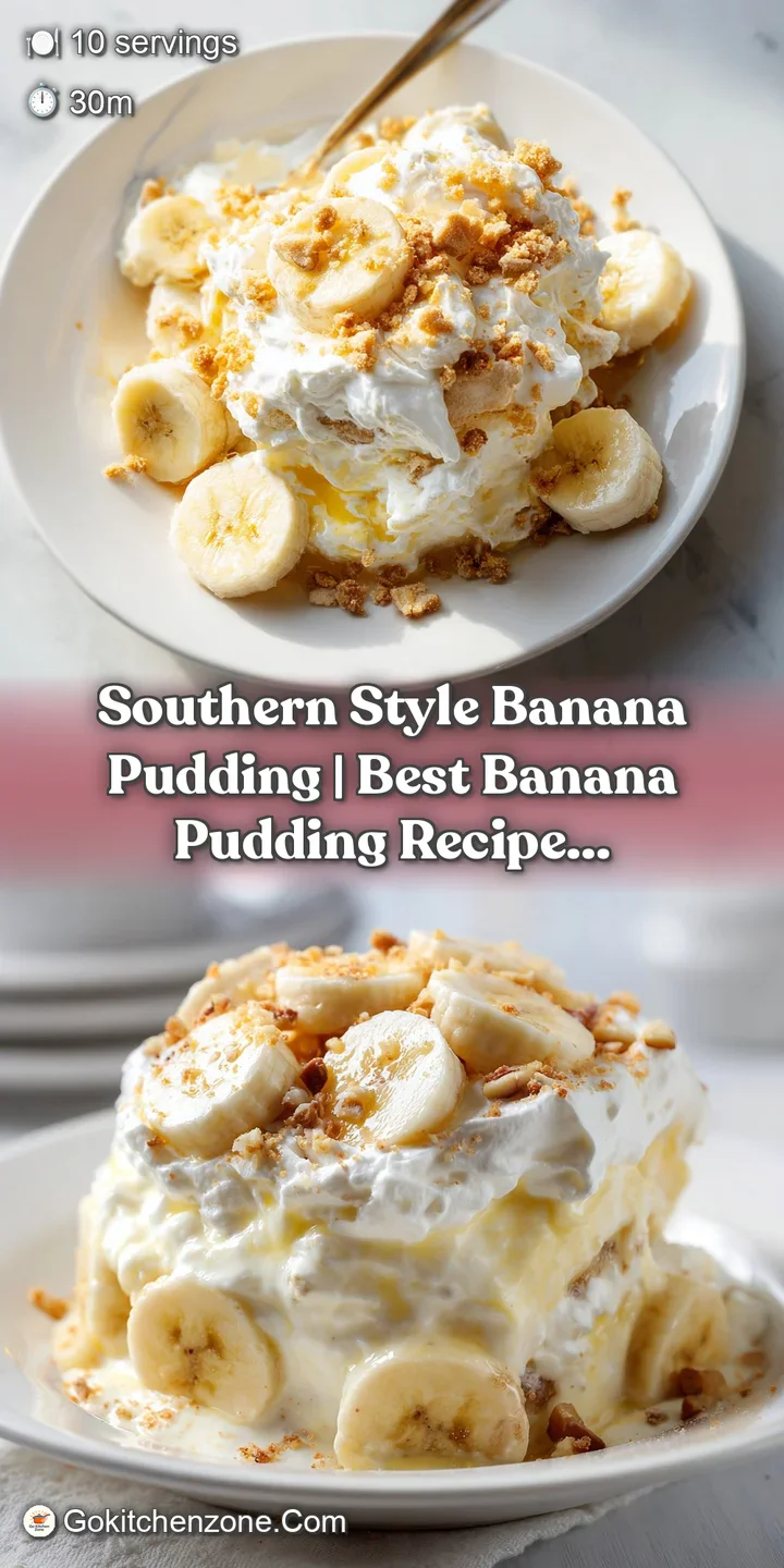 Close-up of a spoonful of luscious banana pudding, showing smooth custard and delicate meringue texture.