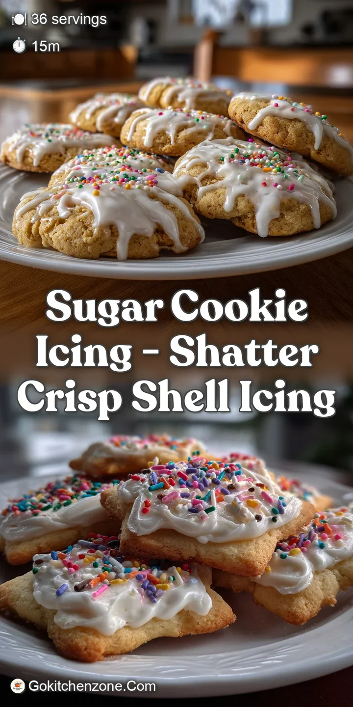 Close-up of a sugar cookie with bright, opaque icing. The image showcases the smooth, crisp surface with hints of light re...