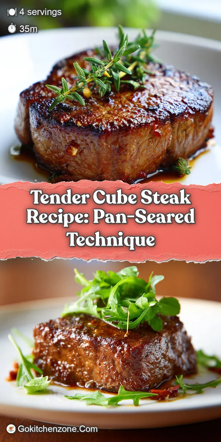 Close-up shows the textured, slightly crispy surface of the juicy cube steak, smothered in rich gravy. Inviting and delici...