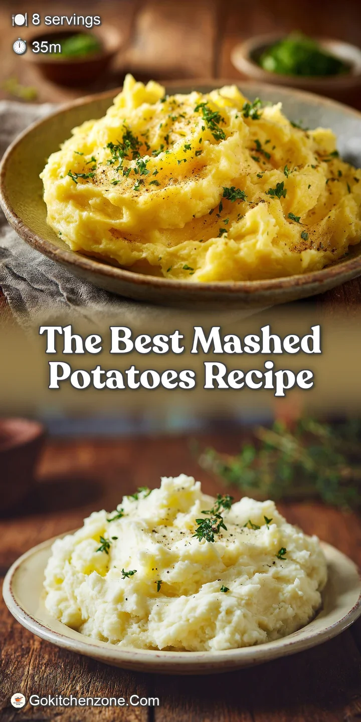 Close-up reveals the airy, whipped texture of steamy mashed potatoes, flecked with herbs, promising warm comfort with ever...