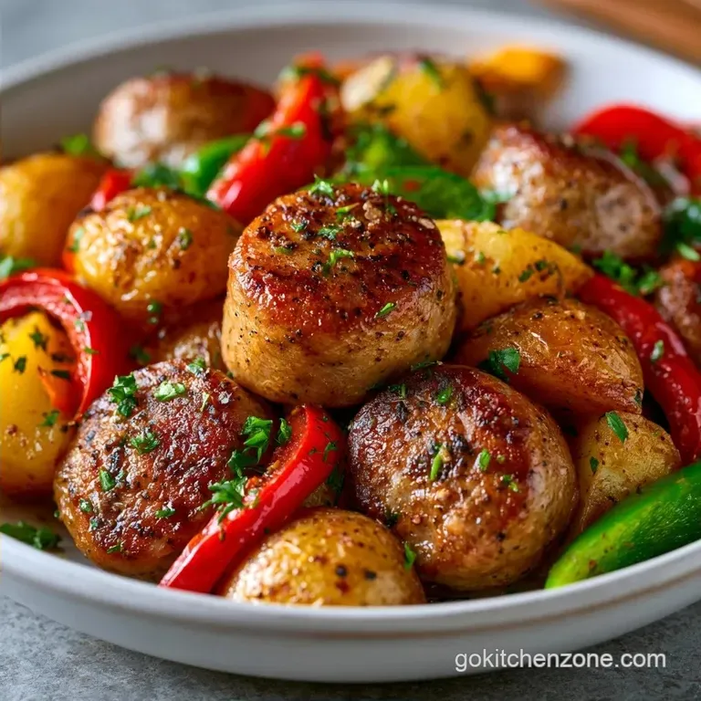 Black Pepper Summer Sausage Dinner with Potatoes