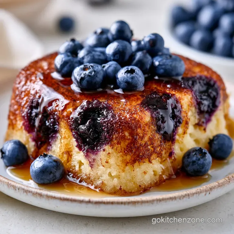 Blueberry Buttermilk Pancake Casserole: Fluffy and Jammy