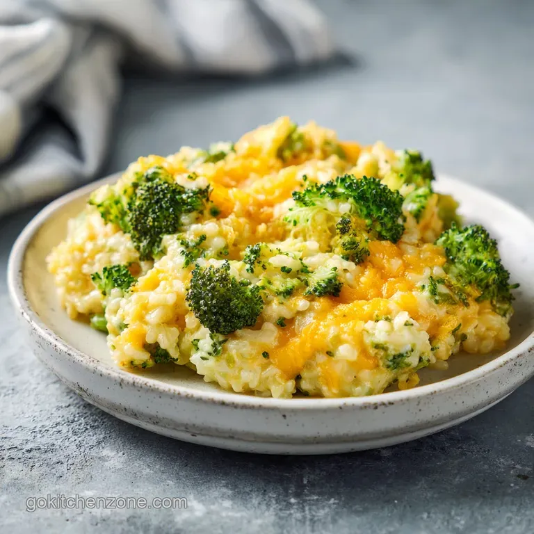 Broccoli Rice Casserole From Scratch