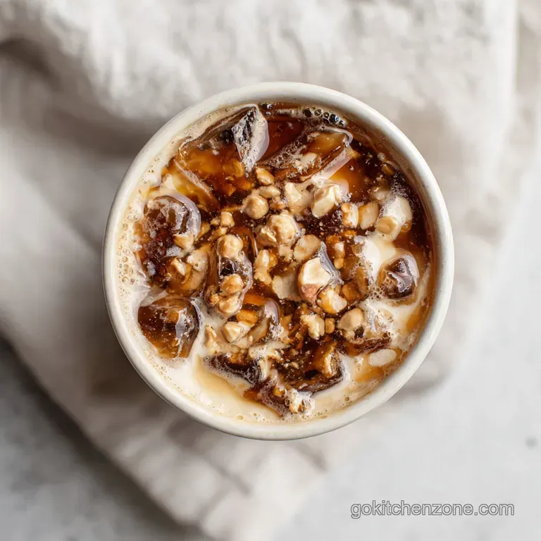 Caramel Hazelnut Iced Coffee: Silky and Buttery