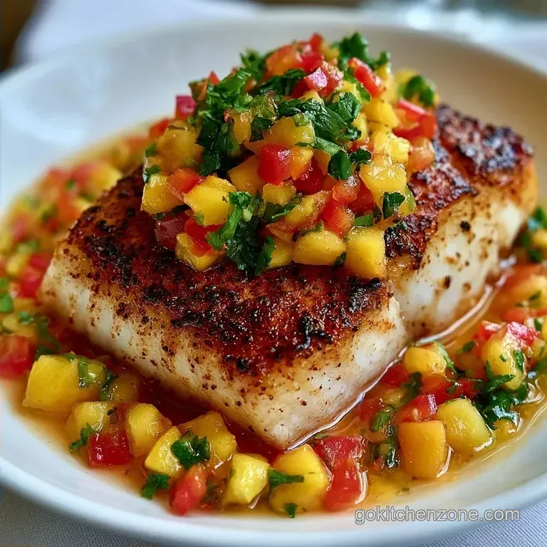 Pan-Seared Caribbean Fish Mango Salsa