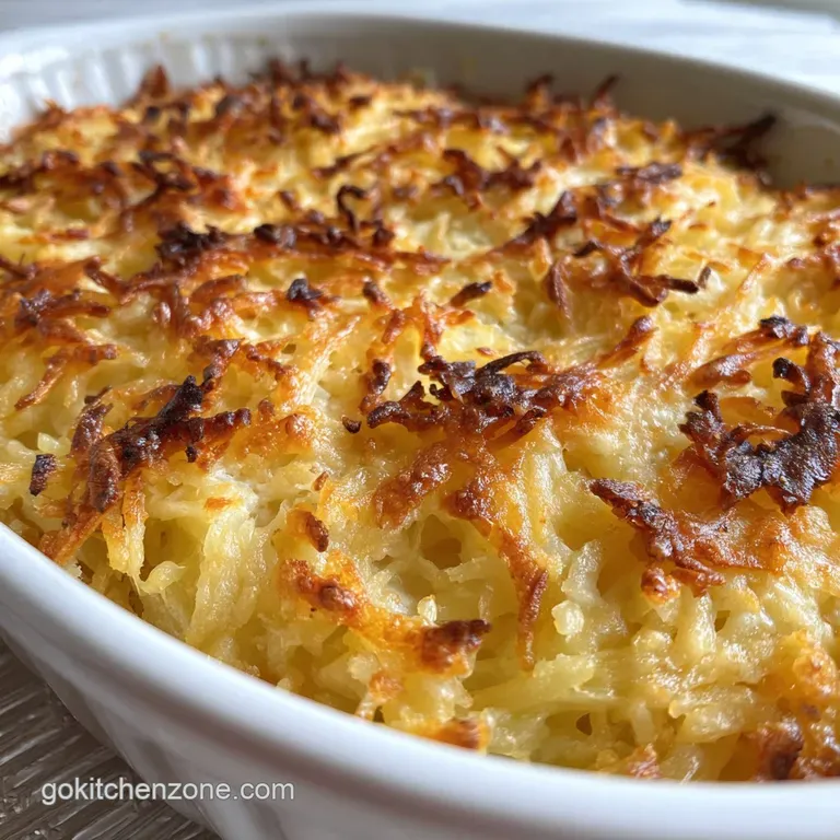 Cheesy Hashbrown Casserole: Velvety Potato Base