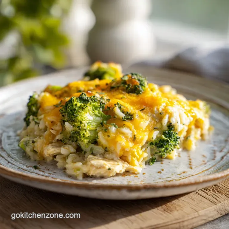 Chicken Broccoli Rice Casserole: Velvety Finish