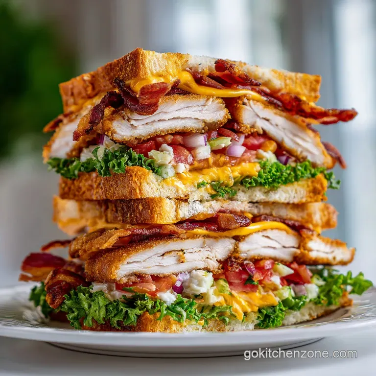Chicken Club Sandwich: Ultimate Loaded
