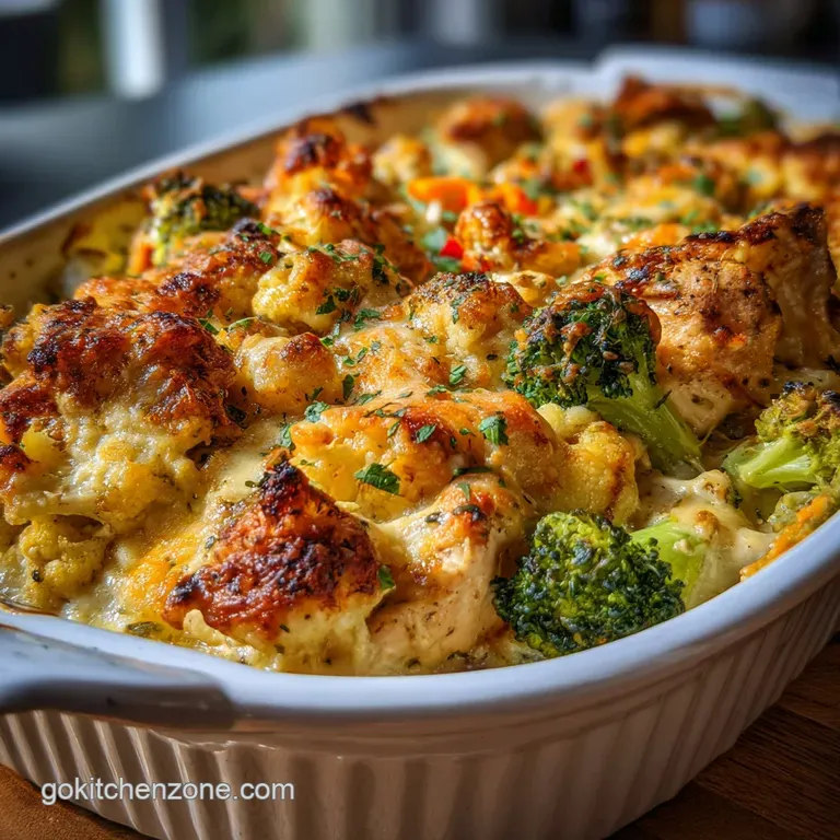 Elegant plate of Chicken Divan: tender chicken, bright broccoli, creamy sauce, and a sprinkle of paprika for color.