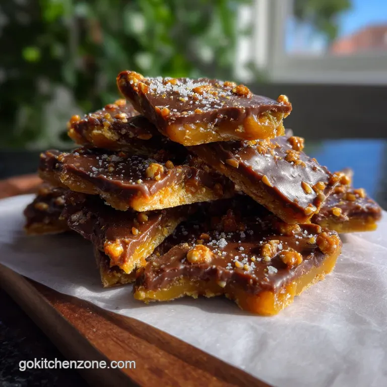 Elegant toffee pieces arranged on a dark wood board, showcasing the candy's glossy finish and embedded nuts, contrasting t...