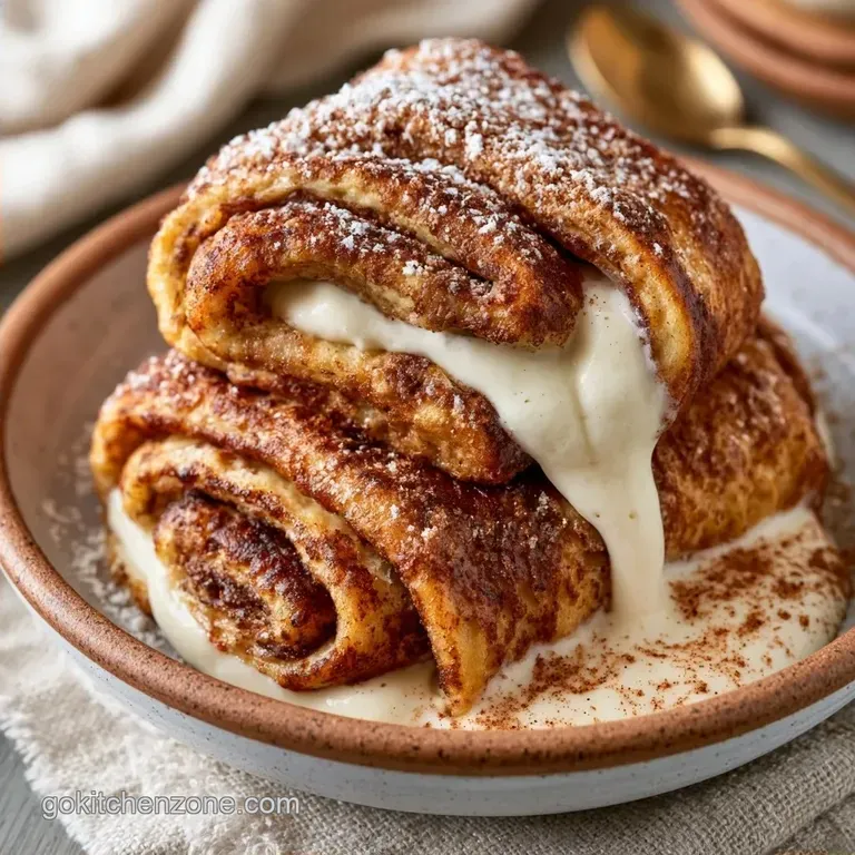 Cinnamon French Toast Roll-ups with Cream Cheese