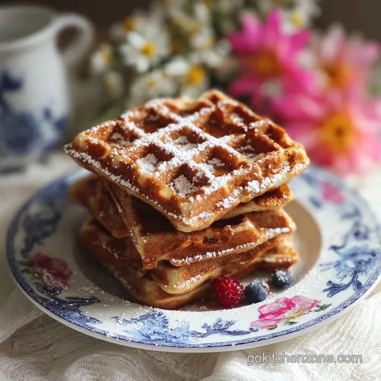 Buttermilk Cinnamon Waffles Recipe