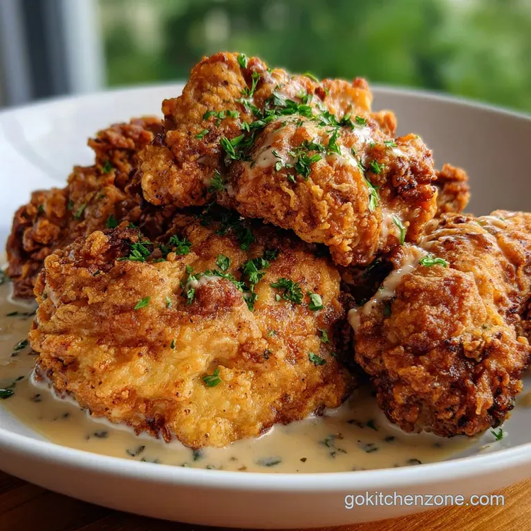 Country Fried Chicken: Crispy with Gravy