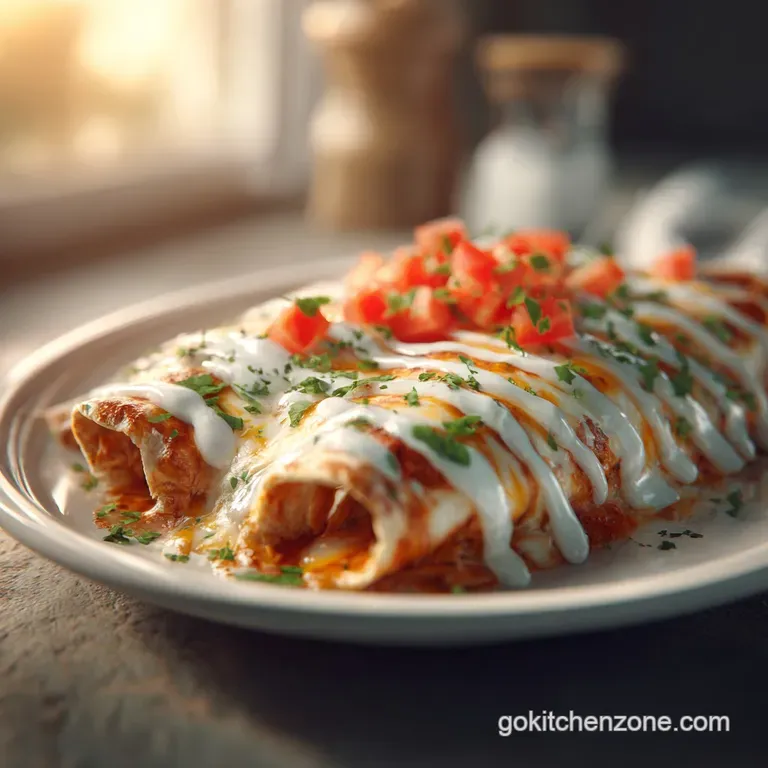 Chicken Enchiladas White Sauce: Creamy and Baked