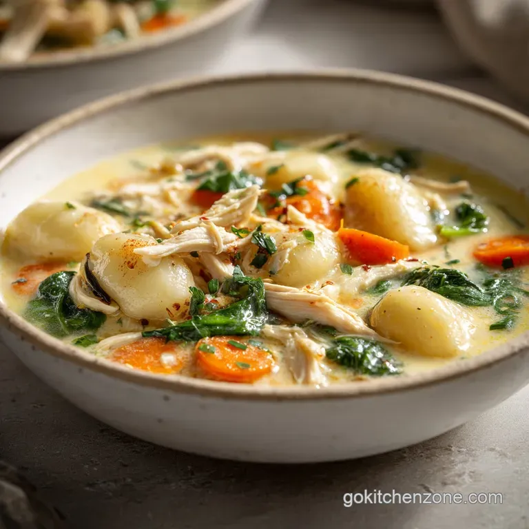 Creamy Chicken Gnocchi Soup: Silky and Comforting
