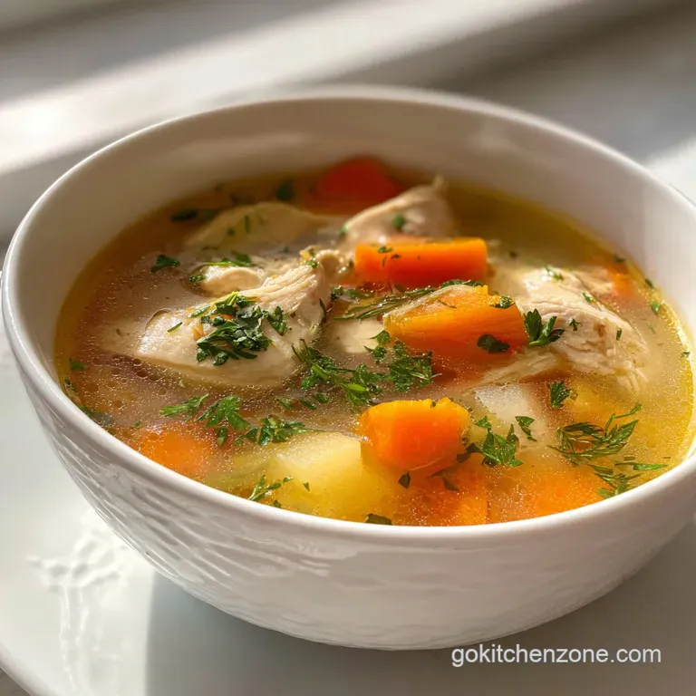 Creamy Chicken Soup Recipe: Silky & Herb Infused