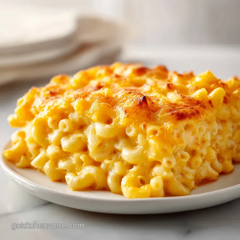 Macaroni and Cheese Casserole: Velvety Baked Pasta