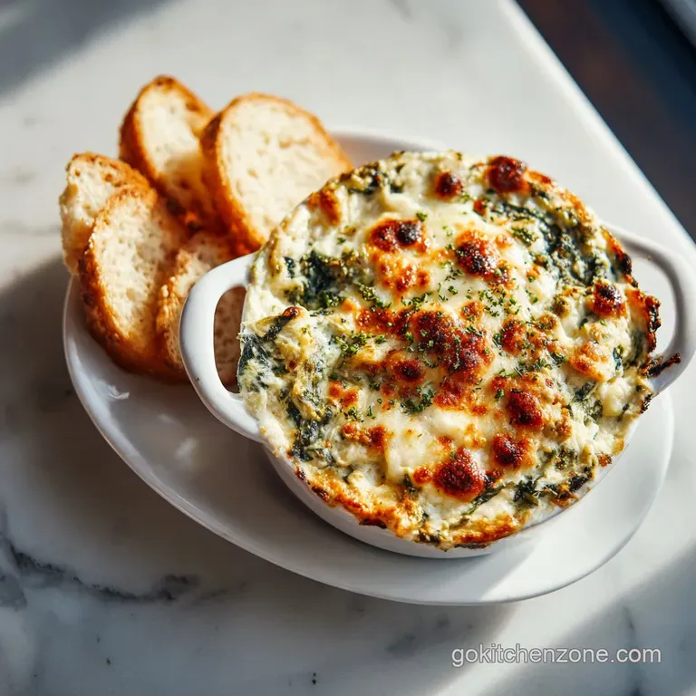 Spinach Artichoke Dip: Velvety and Tangy