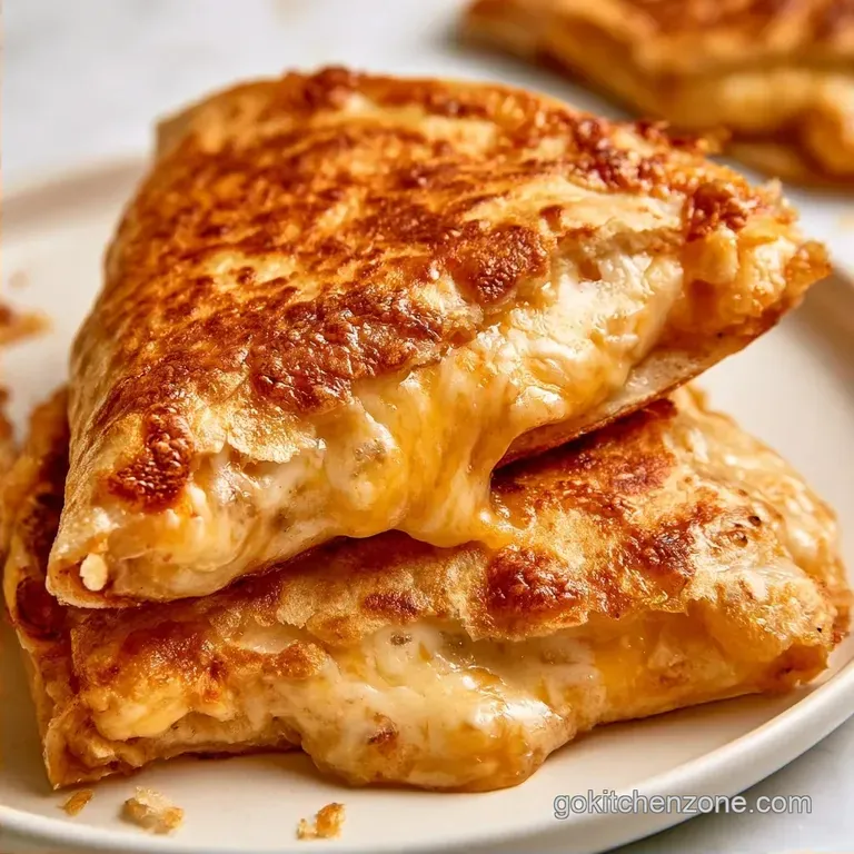 Crispy Cheese Quesadillas in 17 Minutes