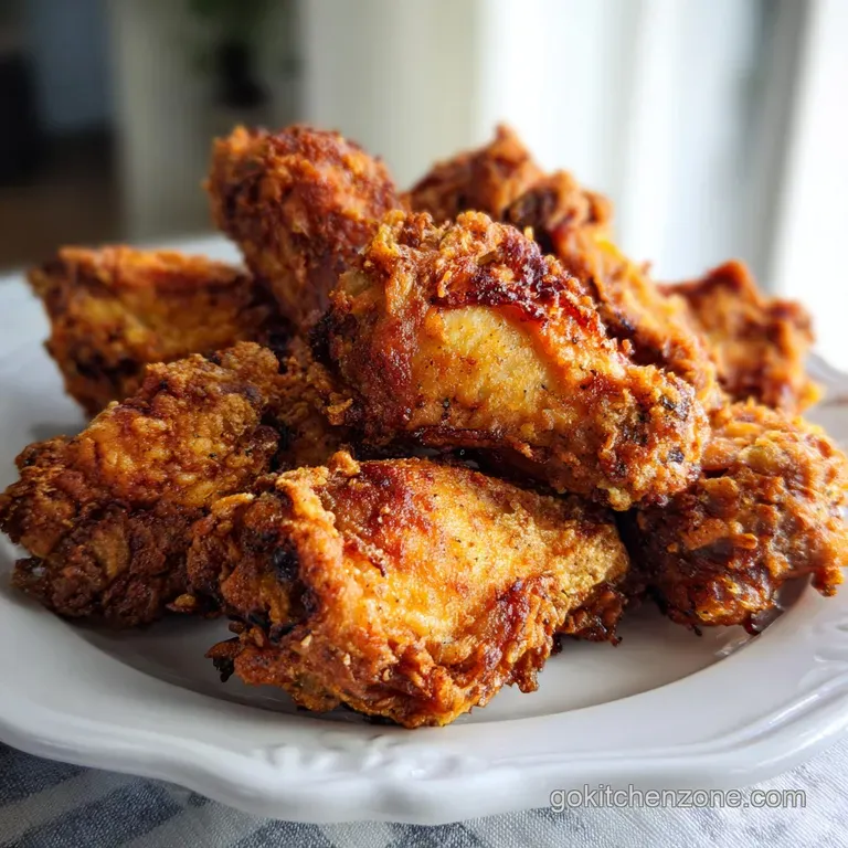 Crispy Fried Chicken Wings with Cornstarch