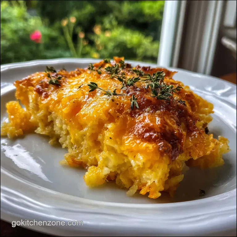 Velvety Hashbrown Casserole Recipe