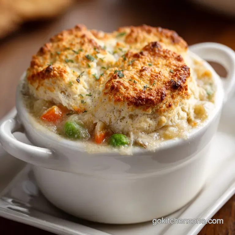 Crockpot Chicken Pot Pie with Biscuits