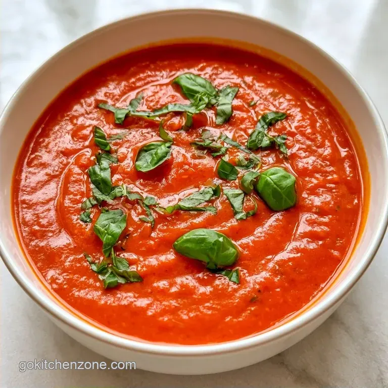 Crockpot Tomato Soup with Canned Tomatoes