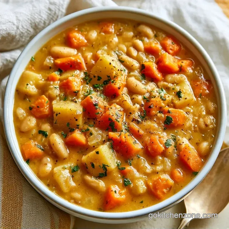 Hearty Crockpot White Bean Soup