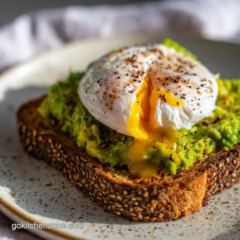 Two slices of toasted multigrain bread topped with smashed avocado and microgreens on a matte white ceramic plate.