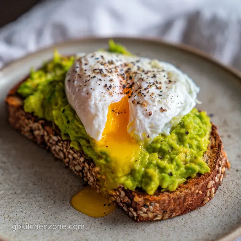 Low-Glycemic Avocado Toast with Egg