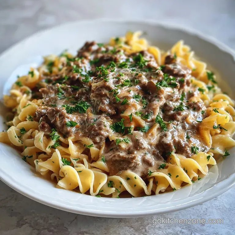 Ground Beef Stroganoff: Quick and Velvety