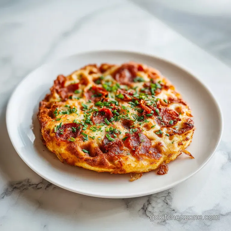 Easy Keto Pizza Chaffles: Crispy and Cheesy
