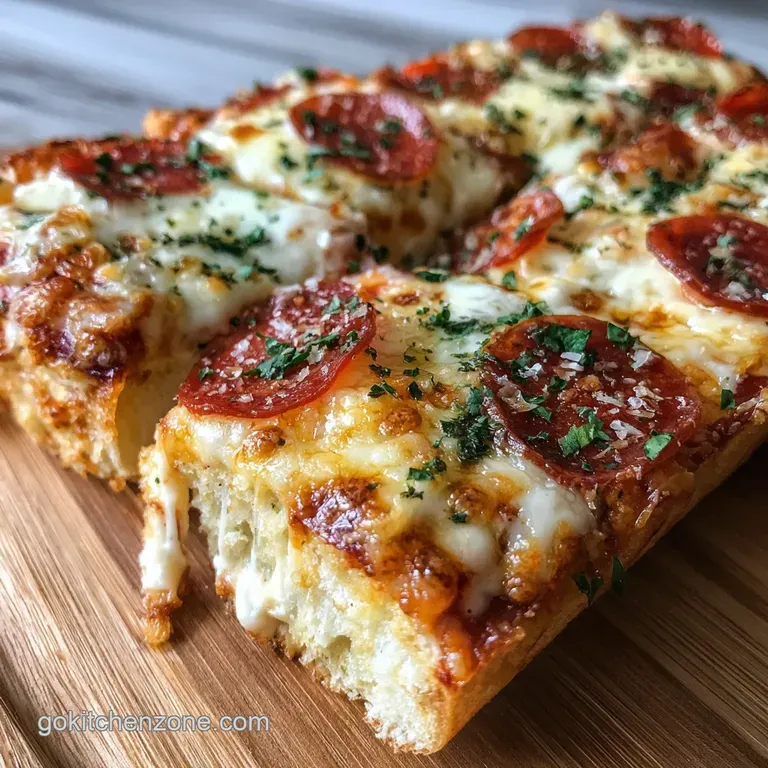 French Bread Pizza: Shatter Crisp Crust