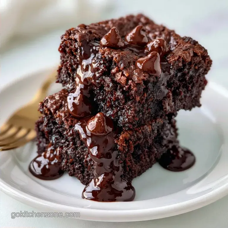 Zucchini Brownies with Chocolate Chips