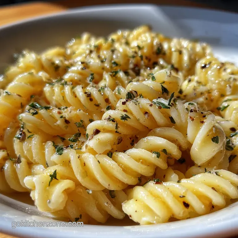 Pasta Side Dish with Garlic and Herbs: Silky and Herbaceous