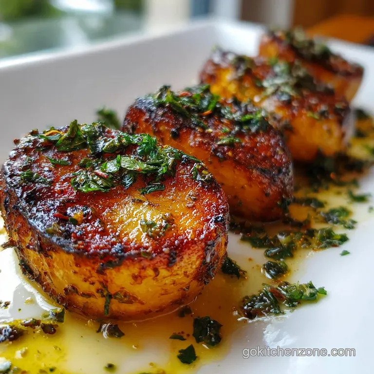 Perfectly grilled potato halves, fluffy insides bursting, topped with sour cream and chives on a rustic plate.