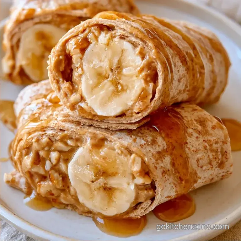 Healthy Banana Sushi Rolls: Creamy and Nutty