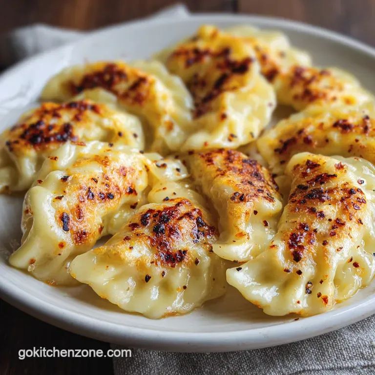 Homemade Pierogi with Potato and Cheese
