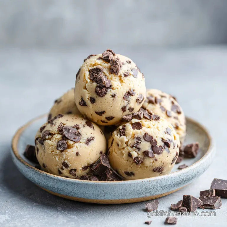 Keto Cookie Dough Fat Bombs: Creamy and Rich