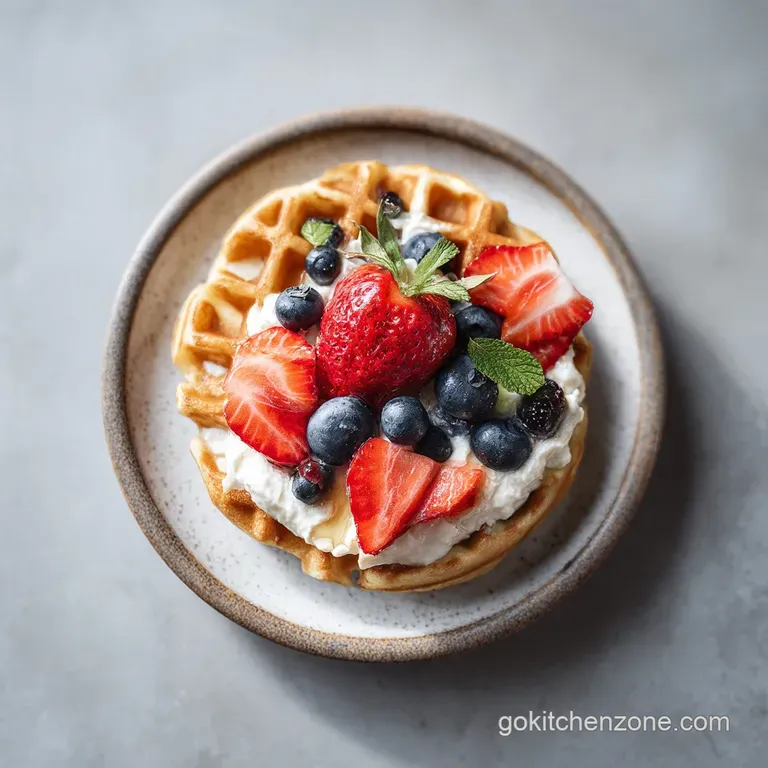Keto Cream Cheese Waffle: Crispy and Flourless