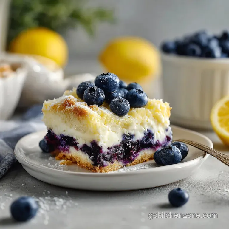 Lemon Blueberry Cheesecake Dump Cake: Creamy and Golden