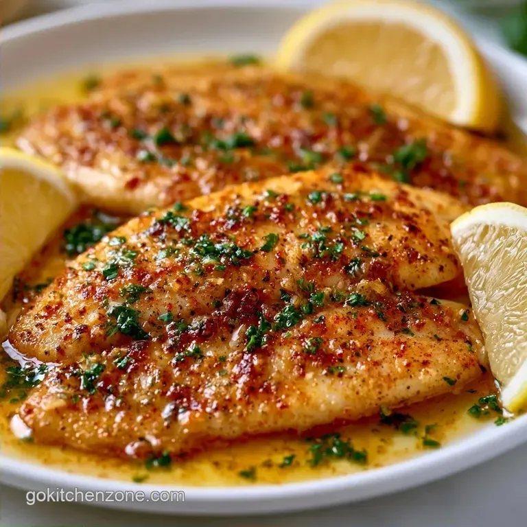 Lemon Garlic Tilapia Pan in 25 Minutes