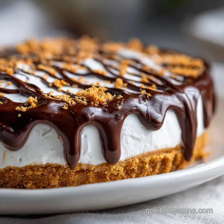 Peanut Butter Pie with Chocolate Ganache