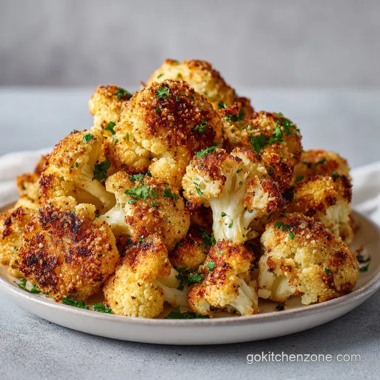 Parmesan Roasted Cauliflower: Crispy and Savory