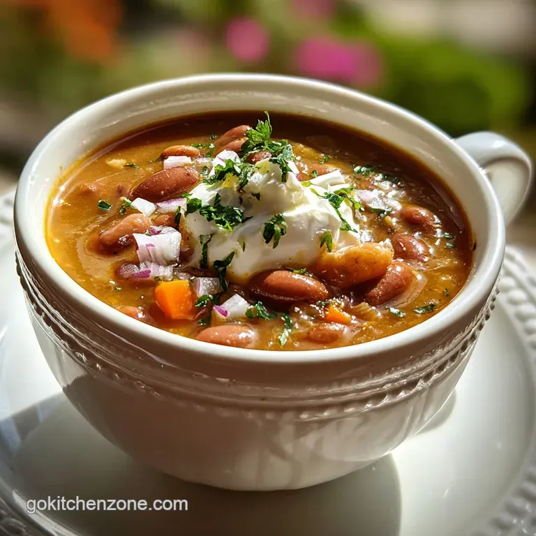 Pinto Bean Soup: Smoky and Velvety